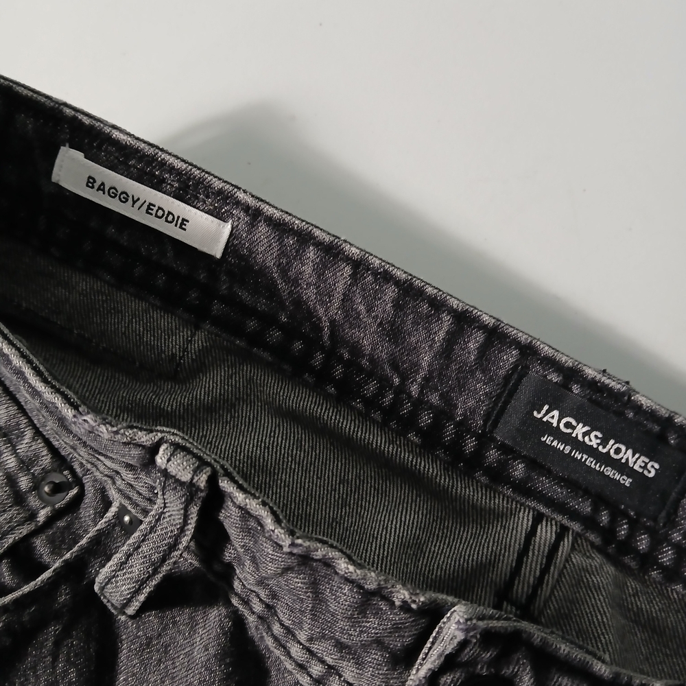 Jack & Jones Baggie/Eddy Black Men's Jeans - Picture 6 of 10